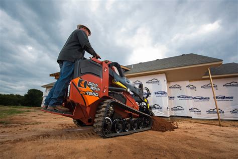 ditch with mini skid steer|ditch witch 1550 for sale.